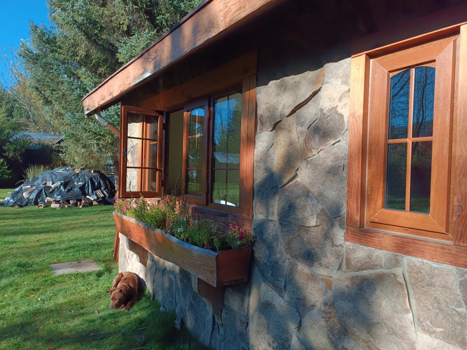 Ventana Termopanel con palillaje interior